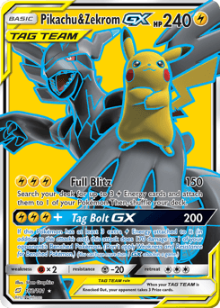 2019 Team Up Pikachu & Zekrom-GX #162
