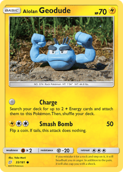 Alolan Geodude Team Up card