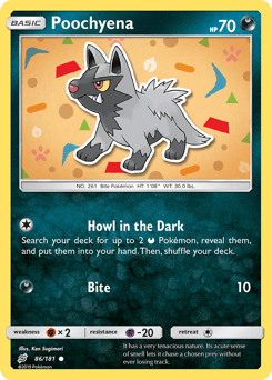 2019 Team Up Poochyena #86