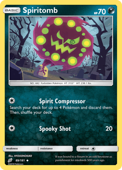 2019 Team Up Spiritomb #89