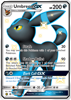 Umbreon-GX Hidden Fates Shiny Vault card