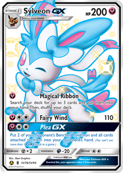 Sylveon-GX Hidden Fates Shiny Vault card