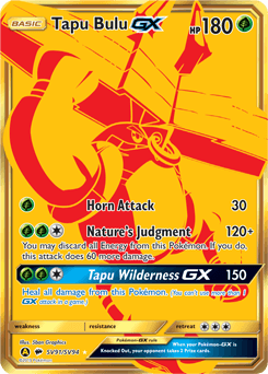 Tapu Bulu-GX Hidden Fates Shiny Vault card