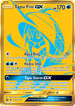 Tapu Fini-GX Hidden Fates Shiny Vault card