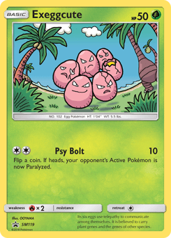 Exeggcute SM Black Star Promos card
