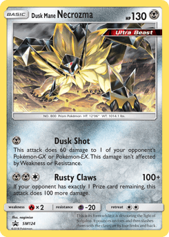 2017 SM Black Star Promos Dusk Mane Necrozma #SM124