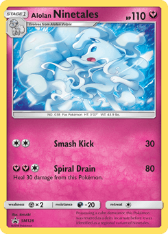 Alolan Ninetales SM Black Star Promos card