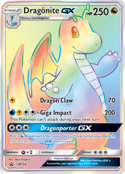 Dragonite-GX SM Black Star Promos card