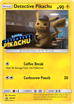 Detective Pikachu SM Black Star Promos card