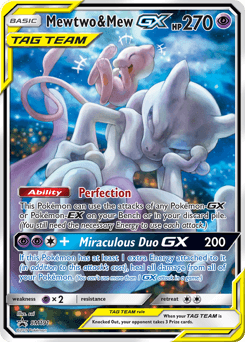 Mewtwo & Mew-GX SM Black Star Promos card