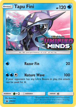 Tapu Fini SM Black Star Promos card