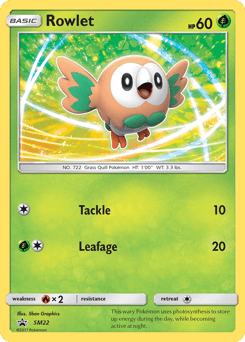 Rowlet SM Black Star Promos card