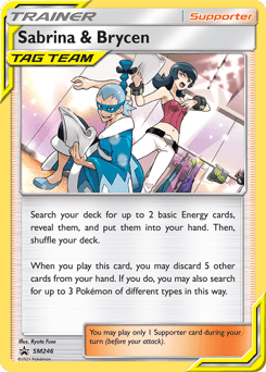 2017 SM Black Star Promos Sabrina & Brycen #SM246