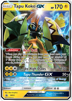 Tapu Koko-GX SM Black Star Promos card