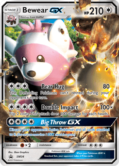 2017 SM Black Star Promos Bewear-GX #SM34