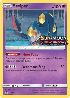 Seviper SM Black Star Promos card