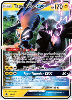 Tapu Koko-GX SM Black Star Promos card