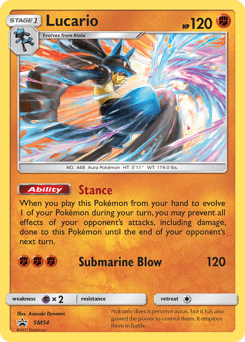 2017 SM Black Star Promos Lucario #SM54