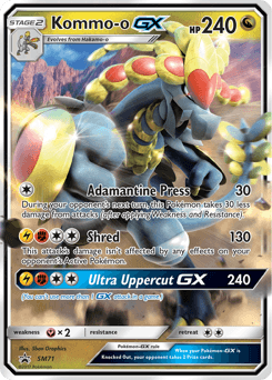 Kommo-o-GX SM Black Star Promos card