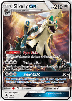 2017 SM Black Star Promos Silvally-GX #SM91