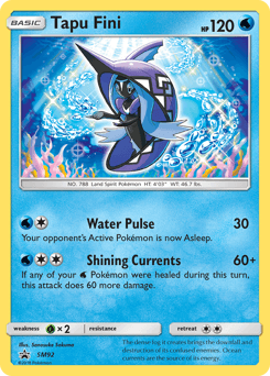 Tapu Fini SM Black Star Promos card