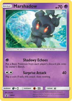 Marshadow SM Black Star Promos card
