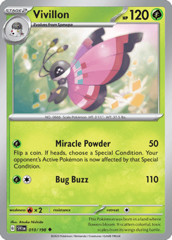 Vivillon Scarlet & Violet card