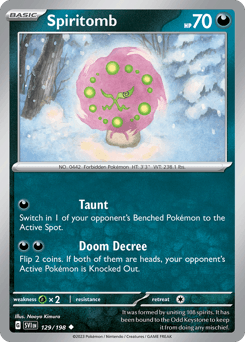 2023 Scarlet & Violet Spiritomb #129