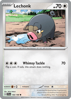 Lechonk Scarlet & Violet card