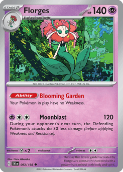 Florges Scarlet & Violet card