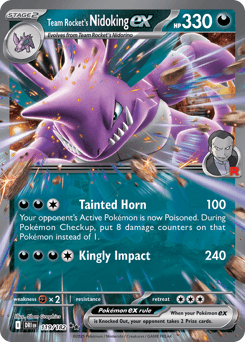 2025 Destined Rivals Team Rocket's Nidoking ex #119
