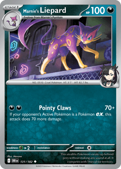 2025 Destined Rivals Marnie's Liepard #131
