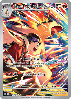 2025 Destined Rivals Ethan's Typhlosion #190