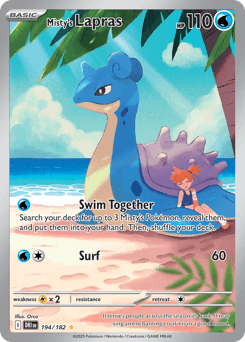 2025 Destined Rivals Misty's Lapras #194