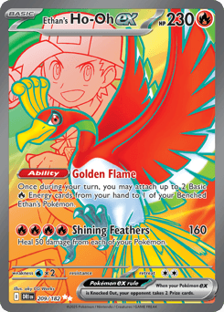 2025 Destined Rivals Ethan's Ho-Oh ex #209
