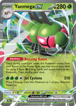 Yanmega ex Destined Rivals card