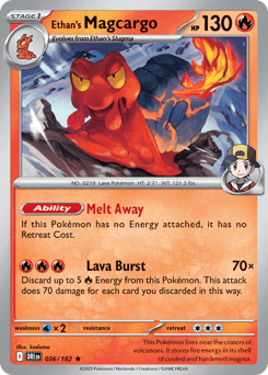 Ethan's Magcargo Destined Rivals card