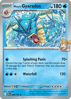 Misty's Gyarados Destined Rivals card