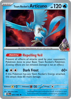 2025 Destined Rivals Team Rocket's Articuno #51