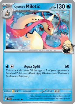 2025 Destined Rivals Cynthia's Milotic #53