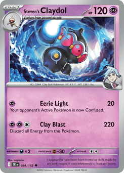 2025 Destined Rivals Steven's Claydol #84