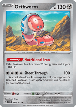 Orthworm Paldea Evolved card