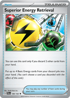 2023 Paldea Evolved Superior Energy Retrieval #189