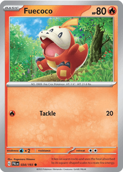 Fuecoco Paldea Evolved card