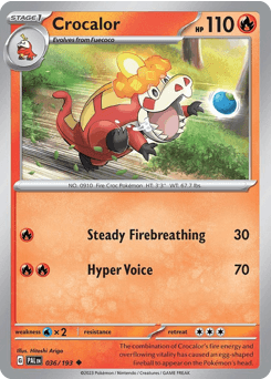 Crocalor Paldea Evolved card