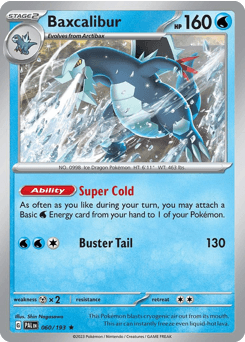 Baxcalibur Paldea Evolved card