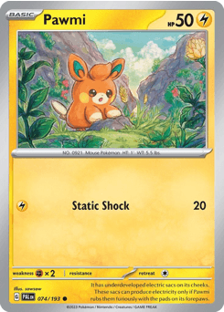 Pawmi Paldea Evolved card