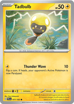 Tadbulb Paldea Evolved card