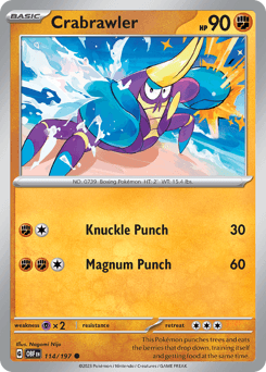 Crabrawler Obsidian Flames card