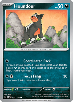 2023 Obsidian Flames Houndour #131